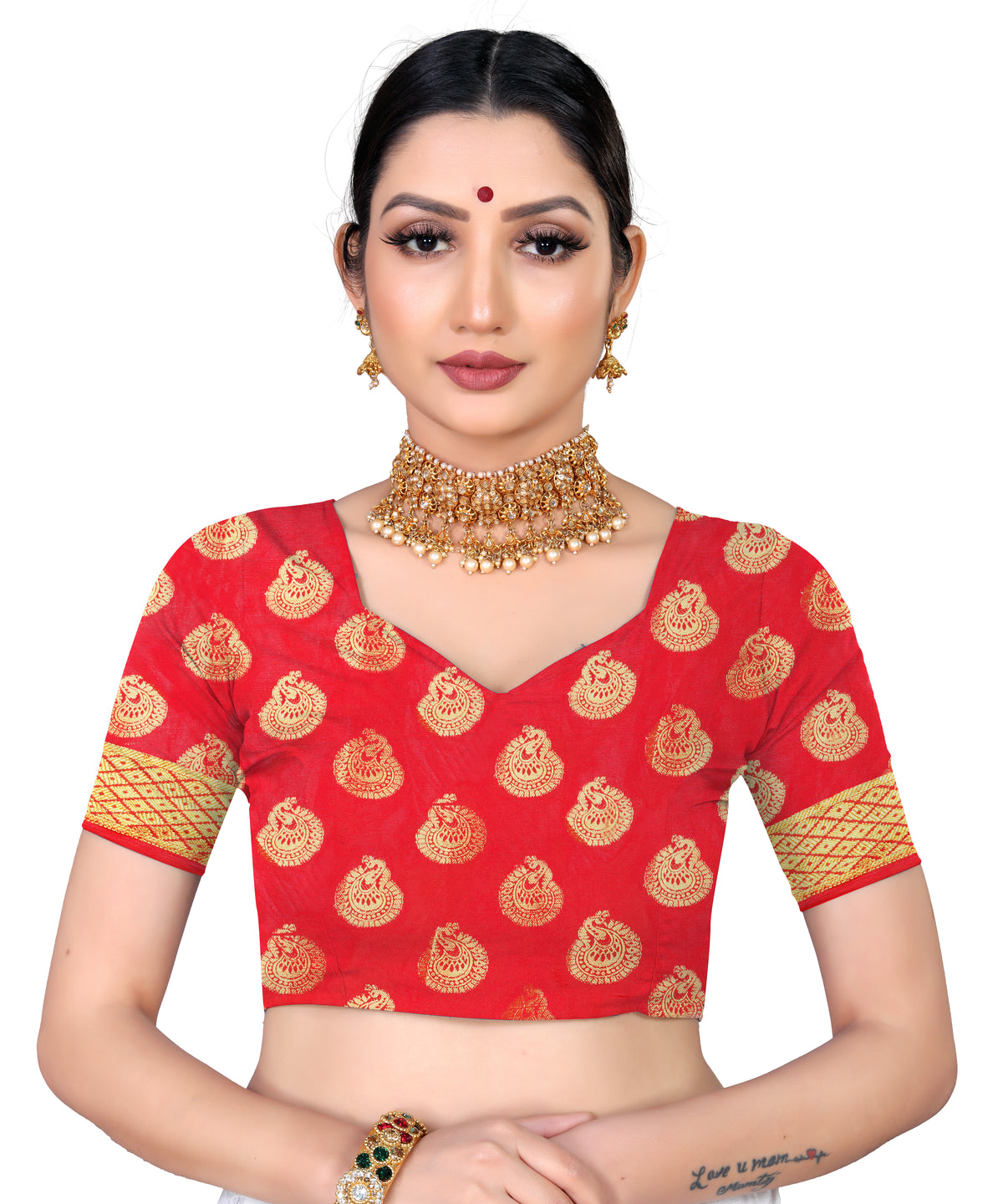 NavyBlue Banarasi Silk Saree With Diamond Work With Tassels