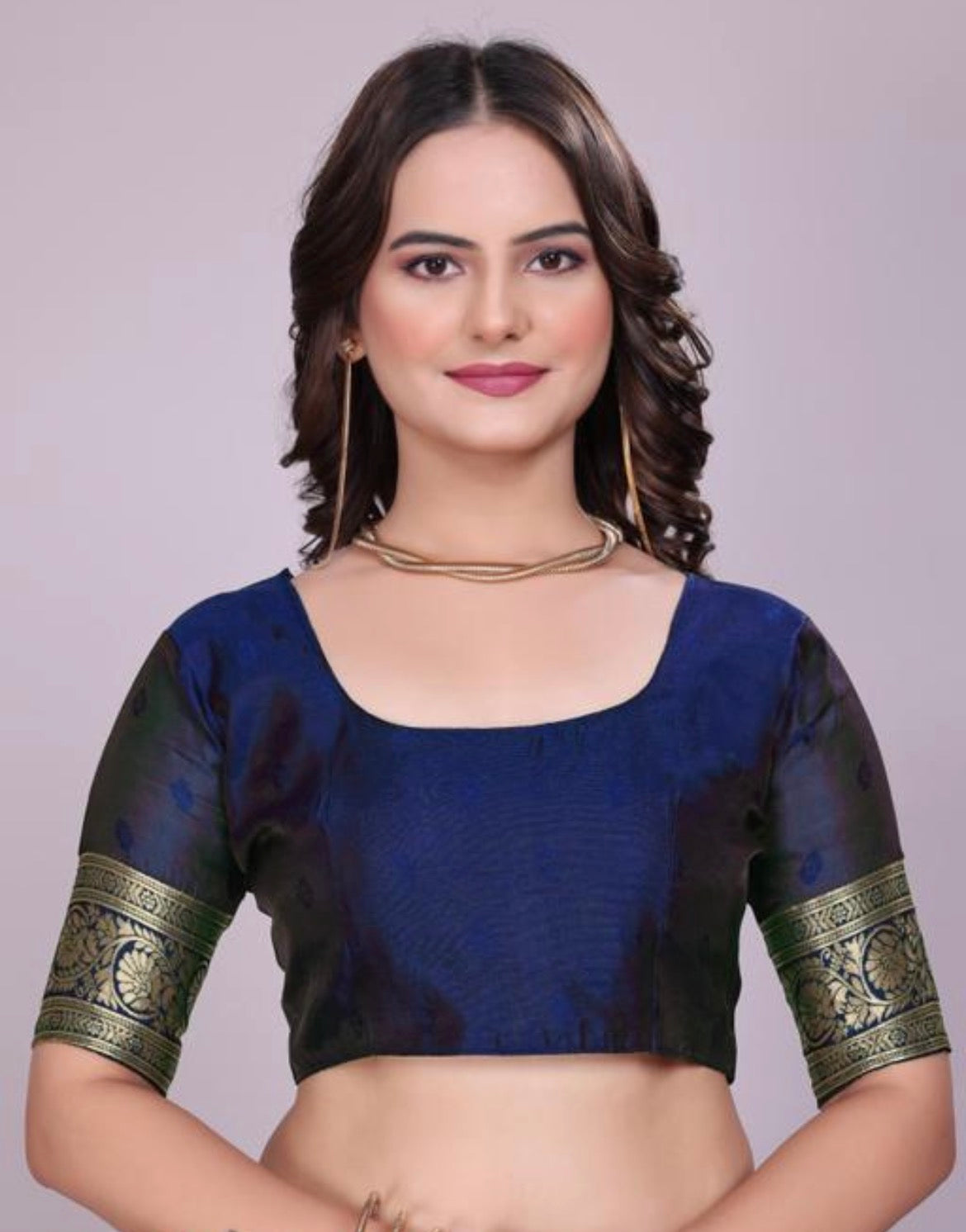 Skyblue Silk Woven Banarasi Saree